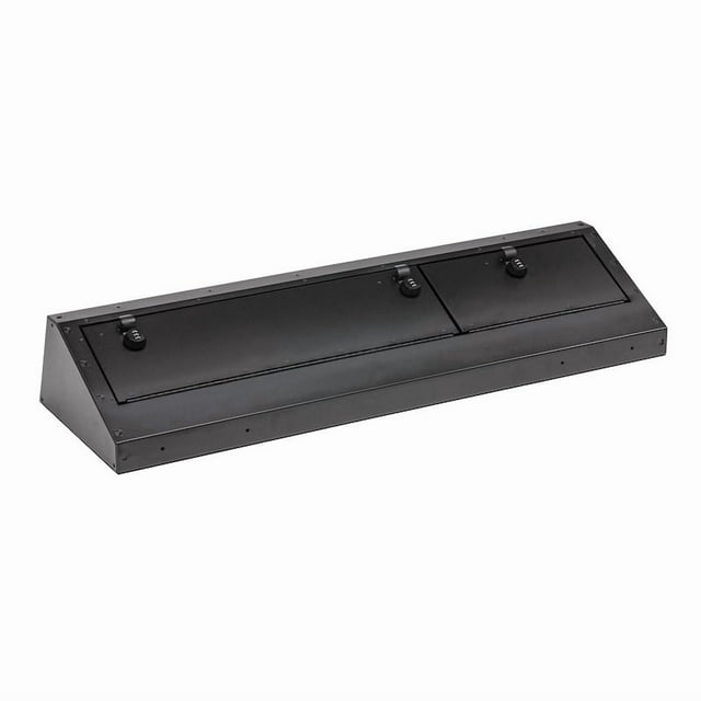Tuffy Security Under Seat Storage Unit 343-01-A Under Rear Seat; Two Compartment Security Lockbox; Textured Black; Powder Coated Steel; With Pry-Guard Three Digit Combination Locking System