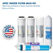 APEC 90 GPD Complete Replacement Filter Set for ULTIMATE Series Alkaline Reverse Osmosis Water Systems (FILTER-MAX-PH) Water Filter