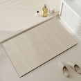 thumbnail image 4 of Luxurious Creamy White Diatomite Mud Bathroom Mat | Super Absorbent & Quick-Drying | Non-Slip Rubber Back | Modern Floor Mat for Shower & Toilet | 40X60Cm, 4 of 7