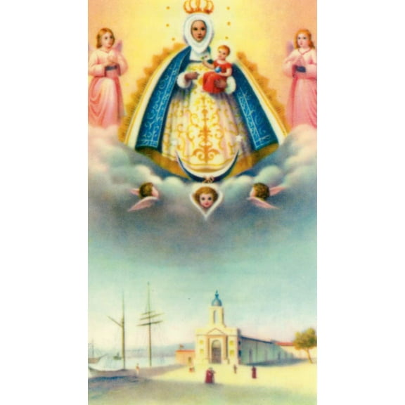 Oracion a la Santisima Virgen de Regla N holy card - laminated - Pack of 25