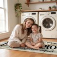 thumbnail image 6 of Findosom 2'x6' Farmhouse Laundry Rug Floor Mat,Non Slip Laundry Room Runner Rug with Rubber Backing Washable Indoor Floor Area Rug for Kitchen Laundry Bathroom Hallway Entryway,Brown, 6 of 6