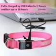 thumbnail image 3 of Collar de luz para perro recargable por USB Collar de perro con luz de seguridad impermeable de 7 colores con ajustable para perros pequeños / medianos / grandes - Rosa - M Kuyhfg Bienvenido a Kuyhfg, 3 of 5