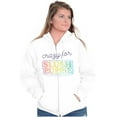 thumbnail image 4 of Crazy For Slush Puppie Vintage Logo Zip Hoodie Sweatshirt Women Brisco Brands M, 4 of 6
