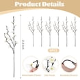 thumbnail image 4 of Artificial Cherry Blossom Branches - Silk Flowers for Wedding Home Office Bedroom Party Table Centerpieces Decor,6 Pcs, 4 of 6