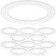thumbnail image 1 of Paquete de 10 anillos embellecedores de color blanco brillante para latas empotradas de 10 pulgadas, iluminación descendente, diámetro exterior de 10 pulgadas, diámetro interior de 6,2 pulgadas, 1 of 5