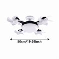 thumbnail image 3 of BotaniNest Socket Fan Light Screw In Ceiling Fan With Remote Control Light Bulb Dimmable 3 Color Temperatures & 3 Wind Speeds E27 Screw In Installation For Bedroom Kitchen Garage (4 Head), 3 of 7