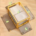 thumbnail image 5 of Foldable Storage Box with Wheels Sided Doors Organizerfor Home Storage (Yellow), 5 of 9