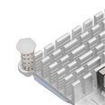 thumbnail image 4 of for Pi 5 Cooler Replacement Aluminium Alloy Temperature Controlled PWM Speed Control Cooling Fan for Pi 5 4GB 8GB Silver, 4 of 4