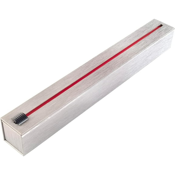 ChicWrap Stainless Steel Refillable Foil Dispenser with 18"x 30' Roll of Heavy Duty Professional Aluminum Foil