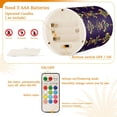 thumbnail image 5 of Yayeee Flameless Candles with Remote Flickering Battery Operated Multi Color Changing, Purple Flowers Pattern, 5 of 7