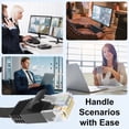 thumbnail image 4 of J&D 20 ft Cat6 Ethernet Cable, 250Mhz 1Gbps High Speed Network Cable Slim Long Flat, Black, 4 of 7