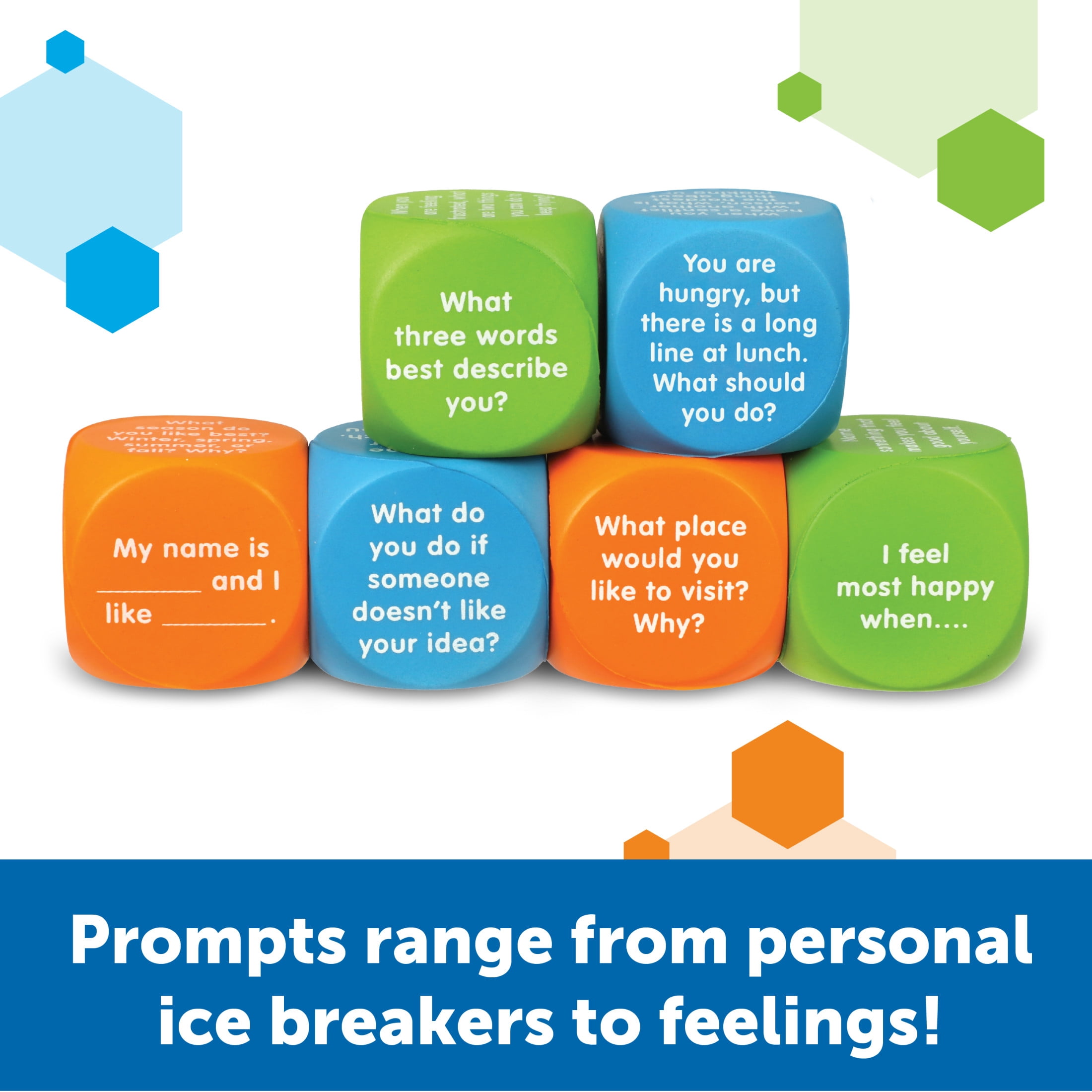 Learning Resources Let's Talk Cubes  Social Emotional Activities, Ages 5+