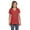 VINTAGE RED, variant on Hanes S04V Ladies Nano-T Cotton V-Neck T-Shirt