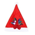 thumbnail image 5 of Tyidzon Red Santa Hat Christmas Decorations Santa Hats for Kids Children Teenagers & Adults Small Head, Xmas Hats for Christmas Holiday Party Decorations, 5 of 5