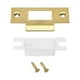 thumbnail image 3 of Uxcell 68mm x 39mm 201 Placa de golpe de cerrojo de acero inoxidable, dorado, 3 of 4