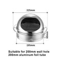 thumbnail image 2 of Lefu Grille Ronde de Sortie d'Air en Acier Inoxydable pour Mur Extérieur, Couvercle d'Évent de Chauffage et de Refroidissement, 2 of 9