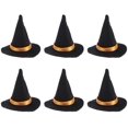 thumbnail image 1 of Mini sombreros de bruja para Halloween, 6 uds., adornos para botellas de vino, regalos para fiestas de Halloween BANYUO Electrónica, 1 of 4
