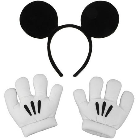 Mickey Ears and Gloves Set Halloween Accessory