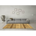 thumbnail image 3 of Ahgly Company Indoor Round Abstract Brown Modern Area Rugs, 4' Round, 3 of 4
