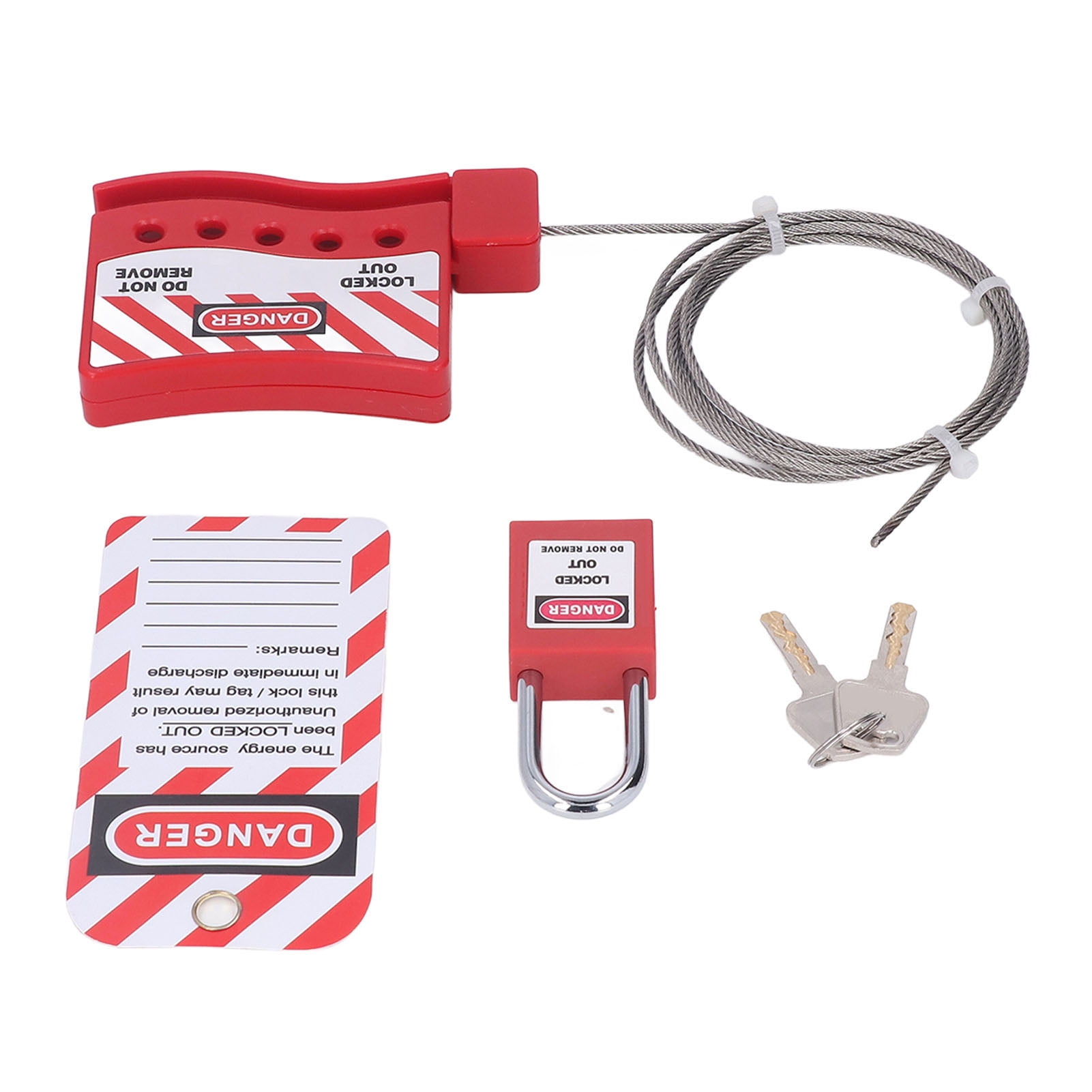 Lockout Tagout Steel Cable, Lockout Tagout Cable Lock Strong Material