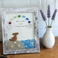 thumbnail image 2 of Handmade Sea Glass Art Pet Memorial Photo Frames,Dog Loss Remembrance Picture Frames Keepsake Decor Frames for Pet Lovers Home Memorial Decor Sympathy Gift,Distressed Wood Wall Desktop,A-style, 2 of 6