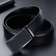 thumbnail image 2 of Ceinture Homme, Ceinture en Cuir pour HommeStyle E, Rglable Ceinture Boucle Automatique 3.5cm * 110cm (Bote incluse), Ceinture en cuir d'affaires, Va, 2 of 5