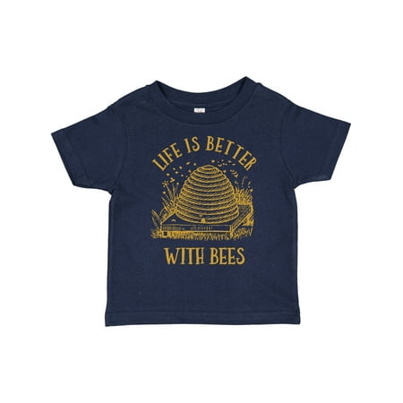 

Inktastic Life s Better with Bees Gift Toddler Boy or Toddler Girl T-Shirt