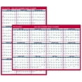 thumbnail image 3 of Czcpp-20 24-2025 Calendrier Mural Effaçable Académique, 32 Pouces x 48 Pouces, XLarge, Effaçable à Sec, Réversible, Vertical/Horizontal, Rouge (PM36AP28), 3 of 4
