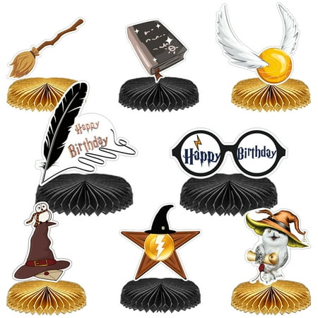 Harry Potter Honeycomb Ball Decoration Harry Potter Birthday Party Decoration Magic Book Glasses Table Setting