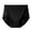 Black, variant on 3 Pieces High-waist Women Underwear Breathable Panites Solid Color Triangle pants Women Briefs