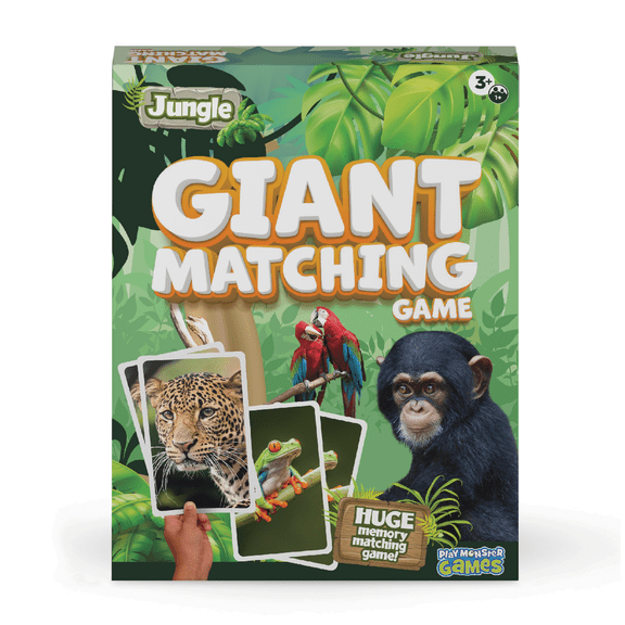 Playmonster Jungle Animals Giant Matching Game, Children Ages 3 and up