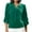 Green-06, variant on Perfectbot Womens Dressy Tops 3/4 Sleeve V Neck Ruched Blouse Bussiness Work Outfits Shirt