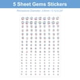 thumbnail image 2 of Unique Bargains Stylish Rhinestone Stickers Self Adhesive Acrylic Bling Face Gems Colorful, 2 of 5
