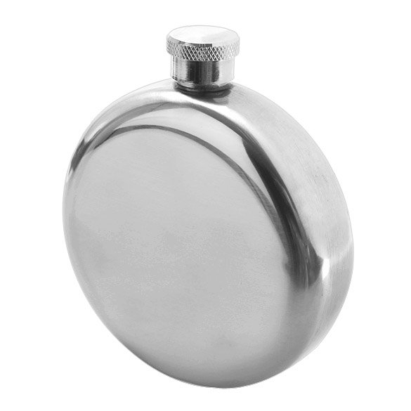 Petaca de vino de licor portátil Ndcxsfigh Acero inoxidable pulido con espejo 5 oz con embudo