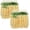 Yellow*2, variant on 12 Pcs Artificial Wisteria Hanging Flowers, Fake Wisteria Flower Garland Silk Vines Rattan Decor for Home Wedding Arch Wall Garden Greenery Bedroom Outdoor Office Party Decoration