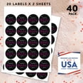 thumbnail image 4 of Galentine Gang Stickers, Happy Galentine's Day with Fuchsia & White Hearts, Party Favors, 40-Pack, 4 of 7