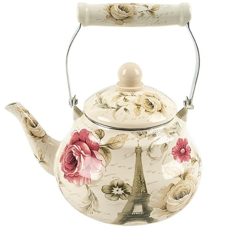 

NUOLUX Household Water Kettle Enamel Water Kettle Wear-resistant Stovetop Kettle Exquisite Pattern