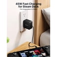 thumbnail image 2 of Cargador de pared JSAUX 45W USB-C PD 3.0 Steam Deck de carga rápida, 2 of 7