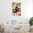 thumbnail image 2 of Stupell Industries Antique Vehicle & Woman Advertisement Advertisements Painting Wrapped Canvas Canvas Art Print Wall Art, 24 x 36, 2 of 7