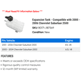 thumbnail image 2 of Expansion Tank - Compatible with 2000 - 2006 Chevy Suburban 2500 2001 2002 2003 2004 2005, 2 of 2