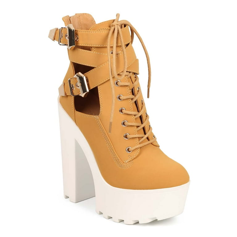 Construction boot heels top