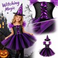 thumbnail image 4 of Women Halloween Costume Dress With Witch Hat, Tulle Party Outfit For Cosplay, Dance Recitals, Stage Performances, Costume Parties, Photo Sessions, Parades And Fantasy Dress Up Occasions, 4 of 8