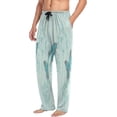 thumbnail image 4 of Fennel and Flower Blue Men's Pajama Pants Lightweight Sleepwear Bottom Lounge Pants, 4 of 6