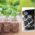 thumbnail image 3 of Mini invernadero para plántulas, paquete de 10 mini invernaderos para plantas de 120 celdas, bandeja para plántulas con bandeja y tapa, bandejas para plántulas duraderas para interiores, caja de, 3 of 5