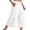 White, variant on HJYCHN Women's Lightweight Cargo Capri Pants Stretch Wide-Leg Hiking Outdoor Travel Comfortable Casual Trousers with Pockets Navy L