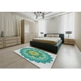thumbnail image 6 of Ahgly Company Machine Washable Indoor Rectangle Transitional Sea Turtle Green Area Rugs, 5' x 7', 6 of 7