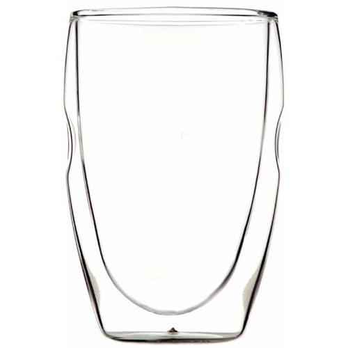 Moderna Artisan Series Double Wall 12 Oz Beverage Glasses - Set Of 8 Drinking Glasses