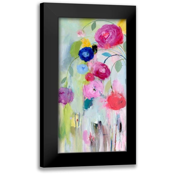 Schmitt, Carrie 9x14 Black Modern Framed Museum Art Print Titled - Artists Bouquet Panel 1