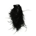 thumbnail image 3 of Unique Bargains 1 Pc Hair Clip Ostrich Feather Pattern Claw Clip 4.92"x1.81"x2.36" Black, 3 of 5