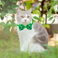 thumbnail image 6 of St. Patrick's Day Pet Bow Tie Four Leaf Clover Decoration for Cats Dogs Size 3.15x1.57 Inches, 6 of 6